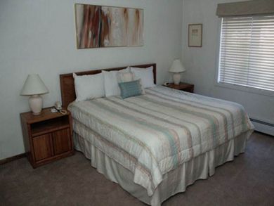 Bedroom with king bed