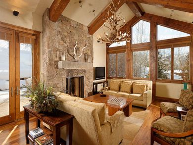 Mountain view from living area