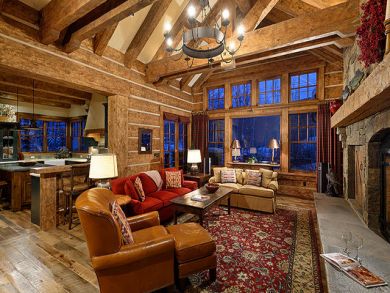 Open kitchen & living area