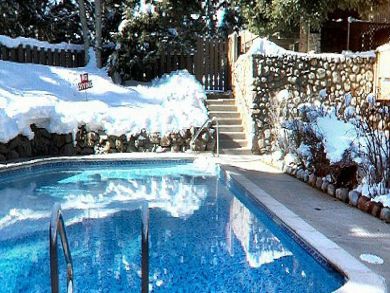 Pool view at winter