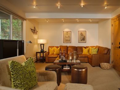 Living room with flat screen TV
