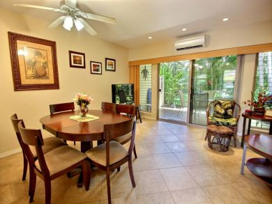 Dining table seats six