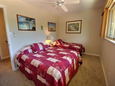 Guest bedroom with queen & twin beds