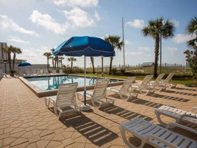 Poolside lounging chairs