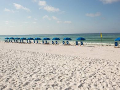 Wide sandy beach