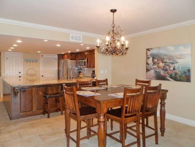 Dining table seats six