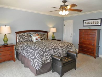Master bedroom with king bed