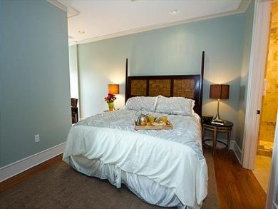 Guest bedroom with king bed
