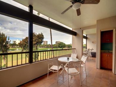 Balcony with table set