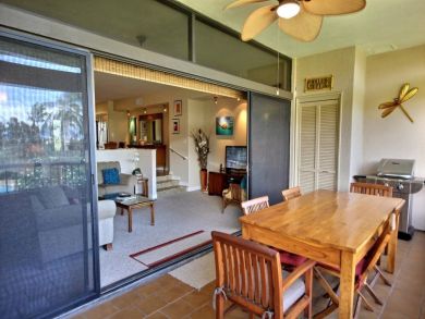 BBQ grill & dining area on balcony BBQ grill & dining area on balcony