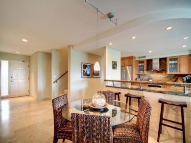 Dining table seats four