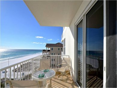 Balcony with table set