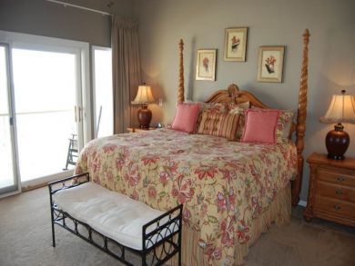 Master bedroom with king bed