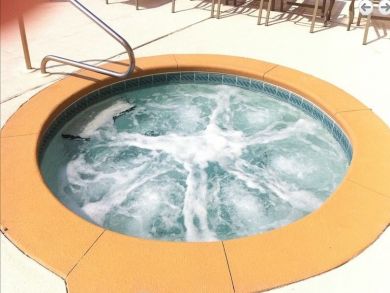 Shared hot tub