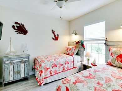 Twin Beds in Third Bedroom