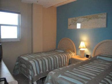 Guest bedroom with twin beds