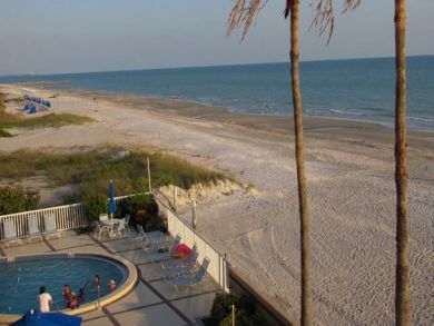 Beachside pool