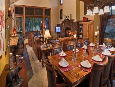 Large dining table for ten