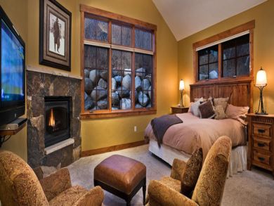 King bed in master bedroom