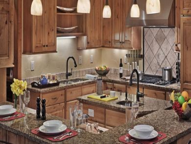 FGully equipped kitchen with granite counter tops