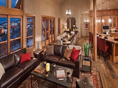 Open plan living space