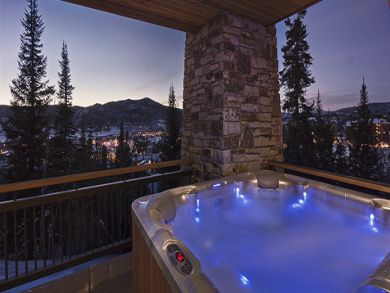 Outdoor private hot tub