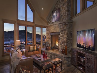 Mountain view living area