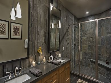Bathroom with walk-in shower