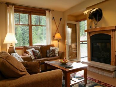 Fire place in living room