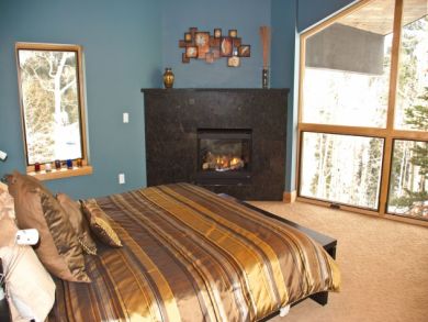 Fireplace in master bedroom