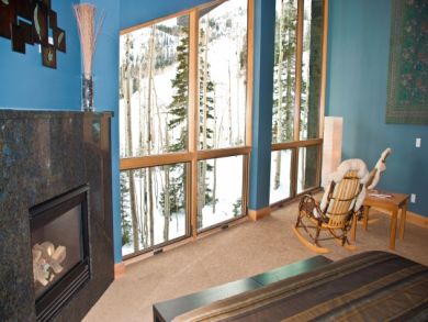 Mountain view from master bedroom