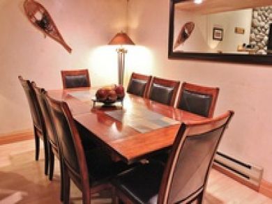 Dining area with seating for eight Dining area with seating for eight