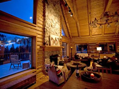 Wonderful mountain view from living area