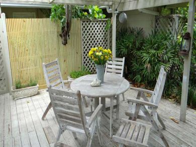Outdoor dining area