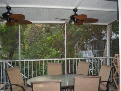 Screened Lanai with Table Set