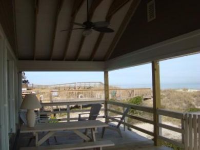 Beachside covered deck Beachside covered deck