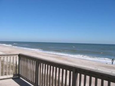 Beach view from deck Beach view from deck
