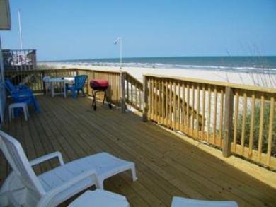 Deck with lounging chairs
