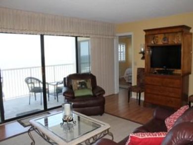 Living room with flat screen TV