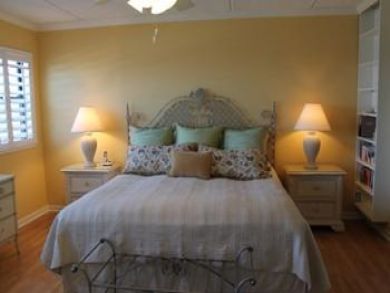Master bedroom with king bed