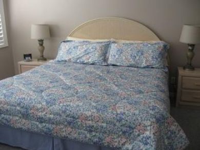Master bedroom with king bed