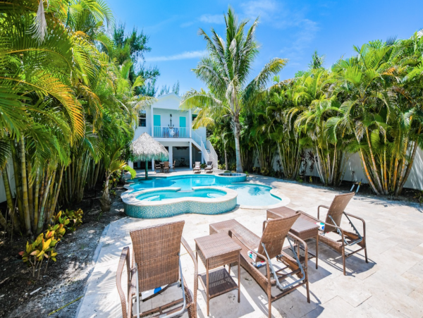 Anna Maria Main House & Guest House with Pool Bay Beach Across the Street