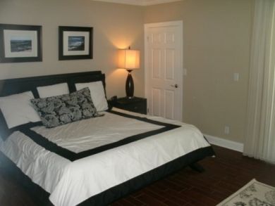 Master bedroom with king bed