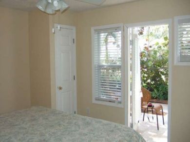 Bedroom open to porch