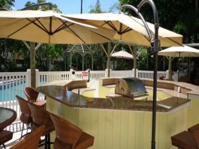 Communal grill area
