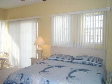 King bed in master bedroom