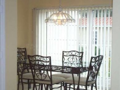 Dining room seats four