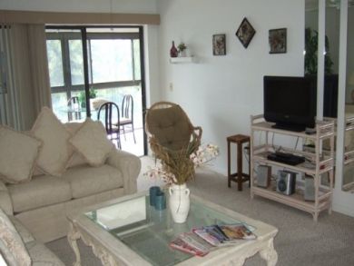 Flat screen TV in living area