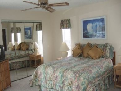 Master bedroom with queen bed