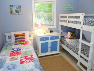 Guest Bedroom has Twin Bed & One Set of Bunk Beds